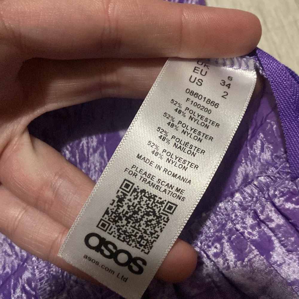 ASOS Taffetta Ruffle Crop Top - Picture 12 of 13